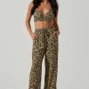 Femi Abstract Print Wide Leg Pants -Chic Outfit Shop ACP7252 BLACKGREENMULTI 1