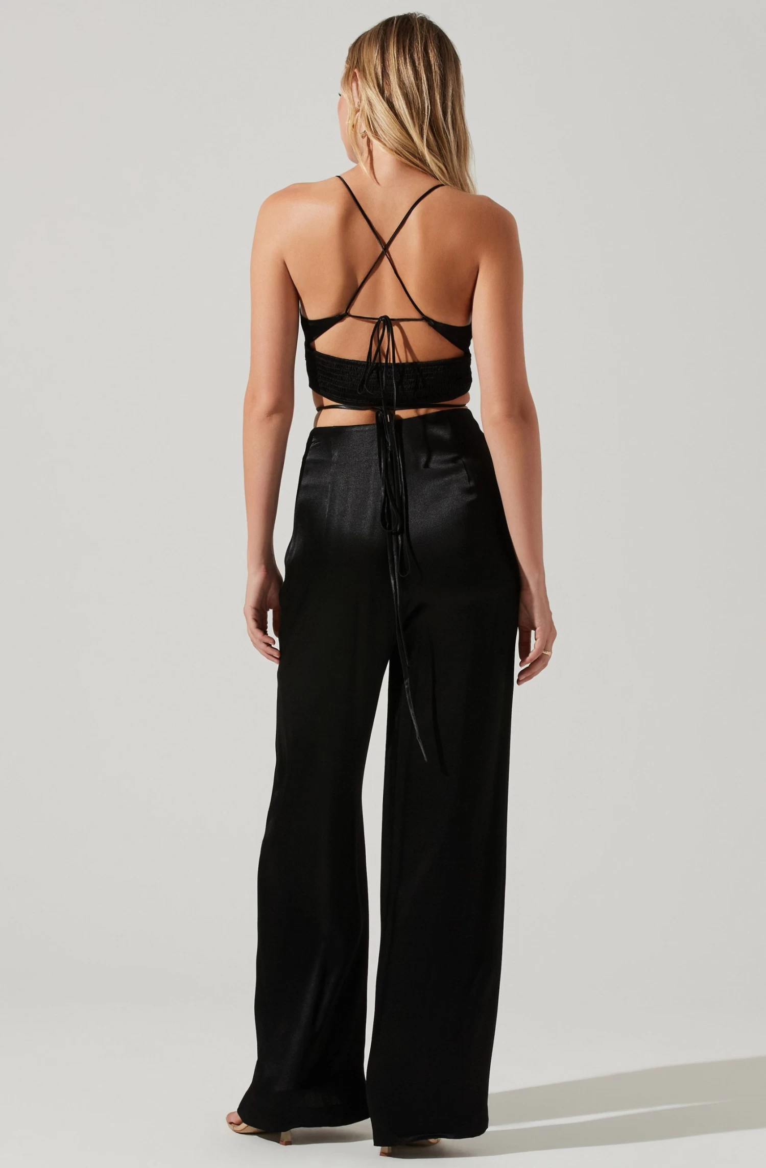 Amiah Satin Tie Waist Wide Leg Pants 11 Amiah Satin Tie Waist Wide Leg Pants - Image 9