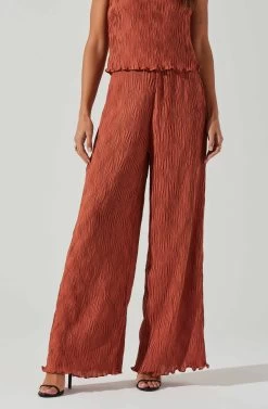 Janesa Wide Leg Pants -Chic Outfit Shop ACP7267 RUST 2