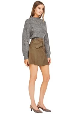 Dionne Skirt 8 Dionne Skirt -Chic Outfit Shop ACS8090 CARAMEL 02