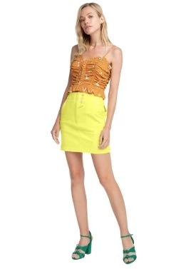 Wallace Mini Skirt -Chic Outfit Shop ACS9018 LEMON DROP YELLOW 1 0564e601 2851 422e b5f3 8406170151ef