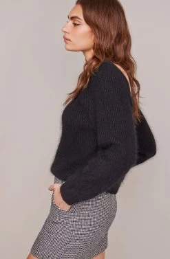 Trina Mini Skirt 9 Trina Mini Skirt -Chic Outfit Shop ACS9031 BLACK WHITE HOUNDSTOOTH 3A