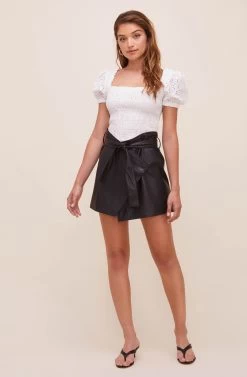 Briar Faux Leather Skirt