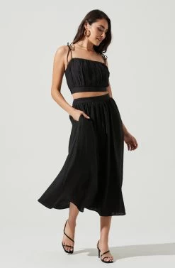 Terra Bella High Waist Midi Skirt
