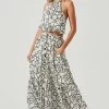 Cecile Abstract Print Midi Skirt 1 Cecile Abstract Print Midi Skirt -Chic Outfit Shop ACS9090 WHITEBLACKPRINT 1