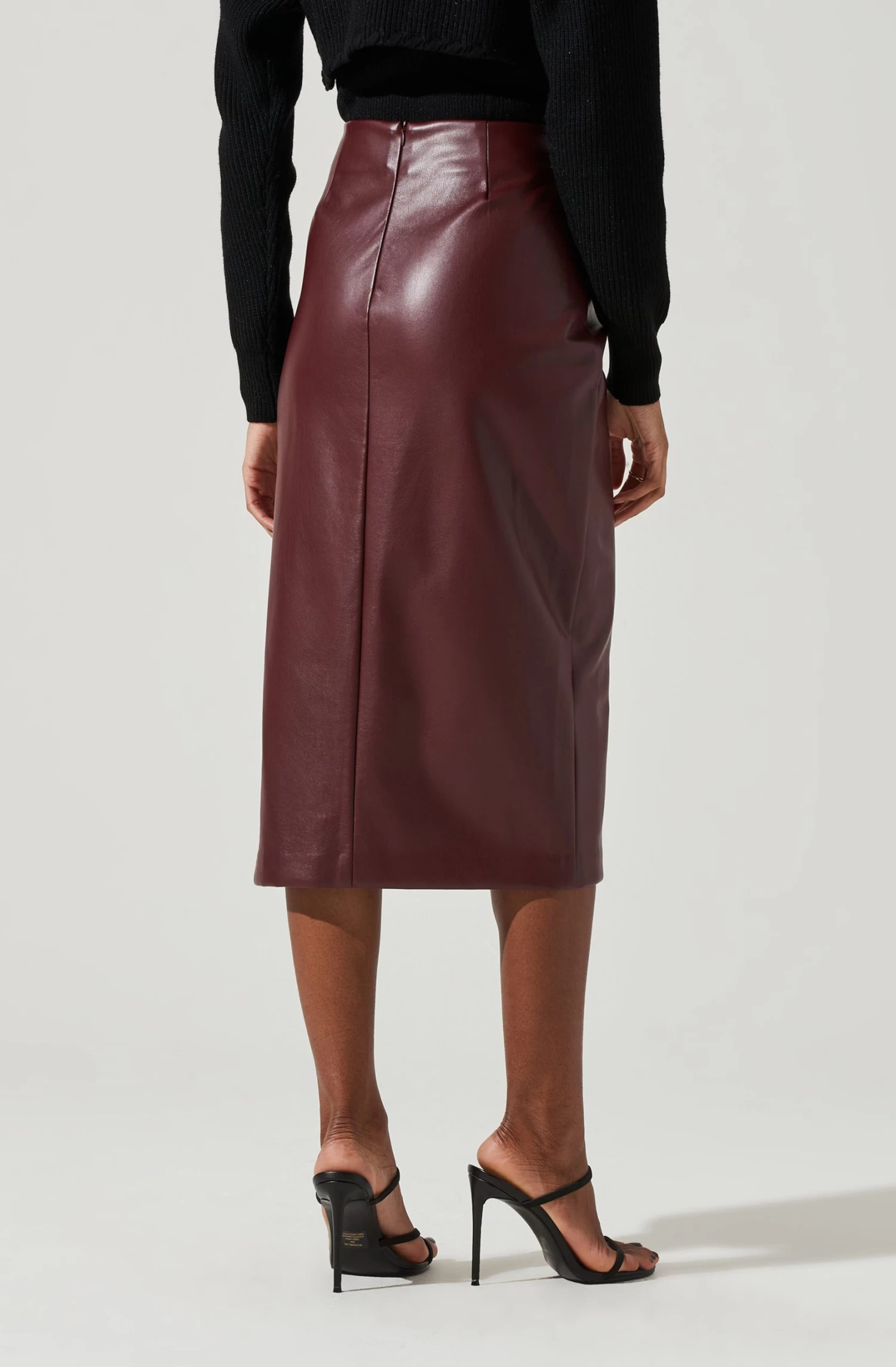 Melody Faux Leather Midi Skirt 11 Melody Faux Leather Midi Skirt - Image 9