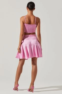 Ellery Ruffle Mini Skirt 19 Ellery Ruffle Mini Skirt -Chic Outfit Shop ACS9122 PINK 4