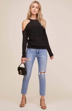 Janet Sweater -Chic Outfit Shop ACT12348 BLACK 1