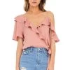 Tansy Top -Chic Outfit Shop ACT13184 CARNATION PINK 00