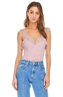 Lily Lace Bodysuit 14 Lily Lace Bodysuit -Chic Outfit Shop ACT13388 ROSE 00