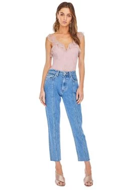 Lily Lace Bodysuit 15 Lily Lace Bodysuit -Chic Outfit Shop ACT13388 ROSE 01