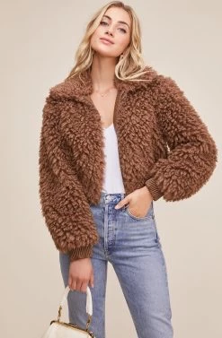 Phoenix Jacket -Chic Outfit Shop ACT13738 MOCHA 5