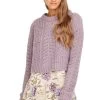 Georgia Cable Knit Sweater 2 Georgia Cable Knit Sweater -Chic Outfit Shop ACT13892 LILAC 00
