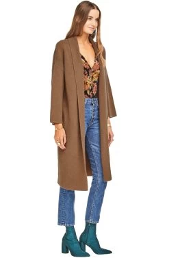 Carter Cardigan -Chic Outfit Shop ACT13903 CHESTNUT 02
