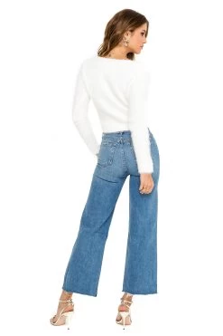 Wrap Front Fuzzy Sweater 19 Wrap Front Fuzzy Sweater -Chic Outfit Shop ACT15013 CREAM 03