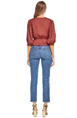 Lara Top -Chic Outfit Shop ACT15036 CINNAMON 03