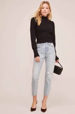 Lana Mock Neck Sweater 25 Lana Mock Neck Sweater -Chic Outfit Shop ACT15096 BLACK 1 033f5f68 d4da 4e9b a210 e72e41613fc5