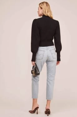 Lana Mock Neck Sweater 26 Lana Mock Neck Sweater -Chic Outfit Shop ACT15096 BLACK 4 9c229ad3 e82e 4230 bf18 e6209153f249