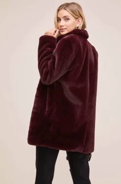 Cleo Coat -Chic Outfit Shop ACT15125 PLUM 6