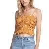 Riley Floral Crop Top 1 Riley Floral Crop Top -Chic Outfit Shop ACT15257 APRICOT FLORAL 4