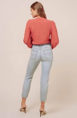 Cory Long Sleeve Bodysuit -Chic Outfit Shop ACT15310L RASPBERRY 7