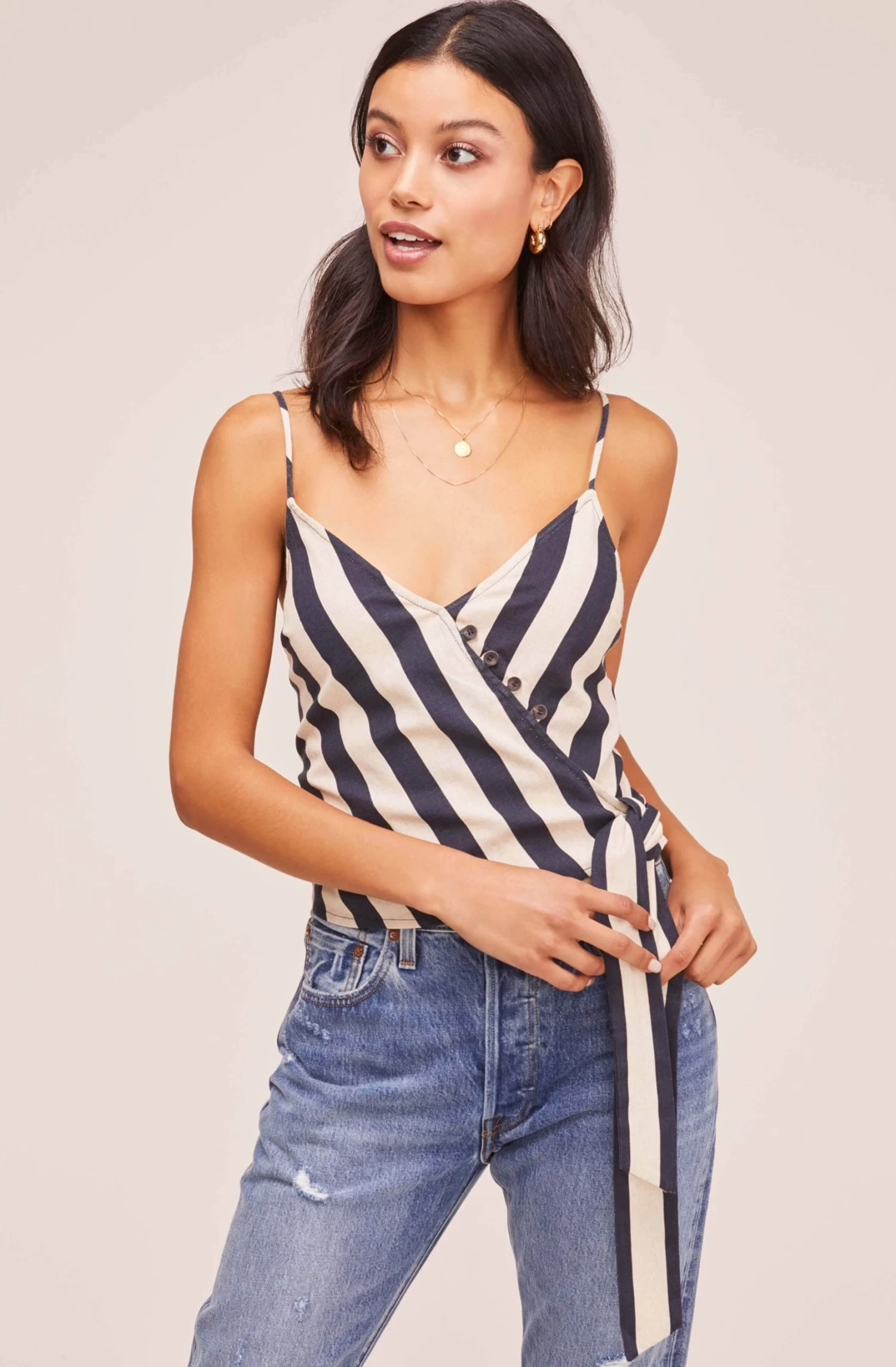 Farrow Striped Wrap Top 3 Farrow Striped Wrap Top