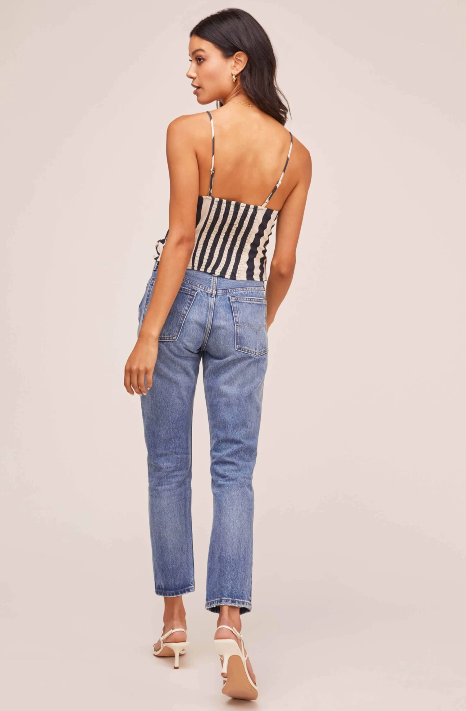 Farrow Striped Wrap Top 5 Farrow Striped Wrap Top - Image 3