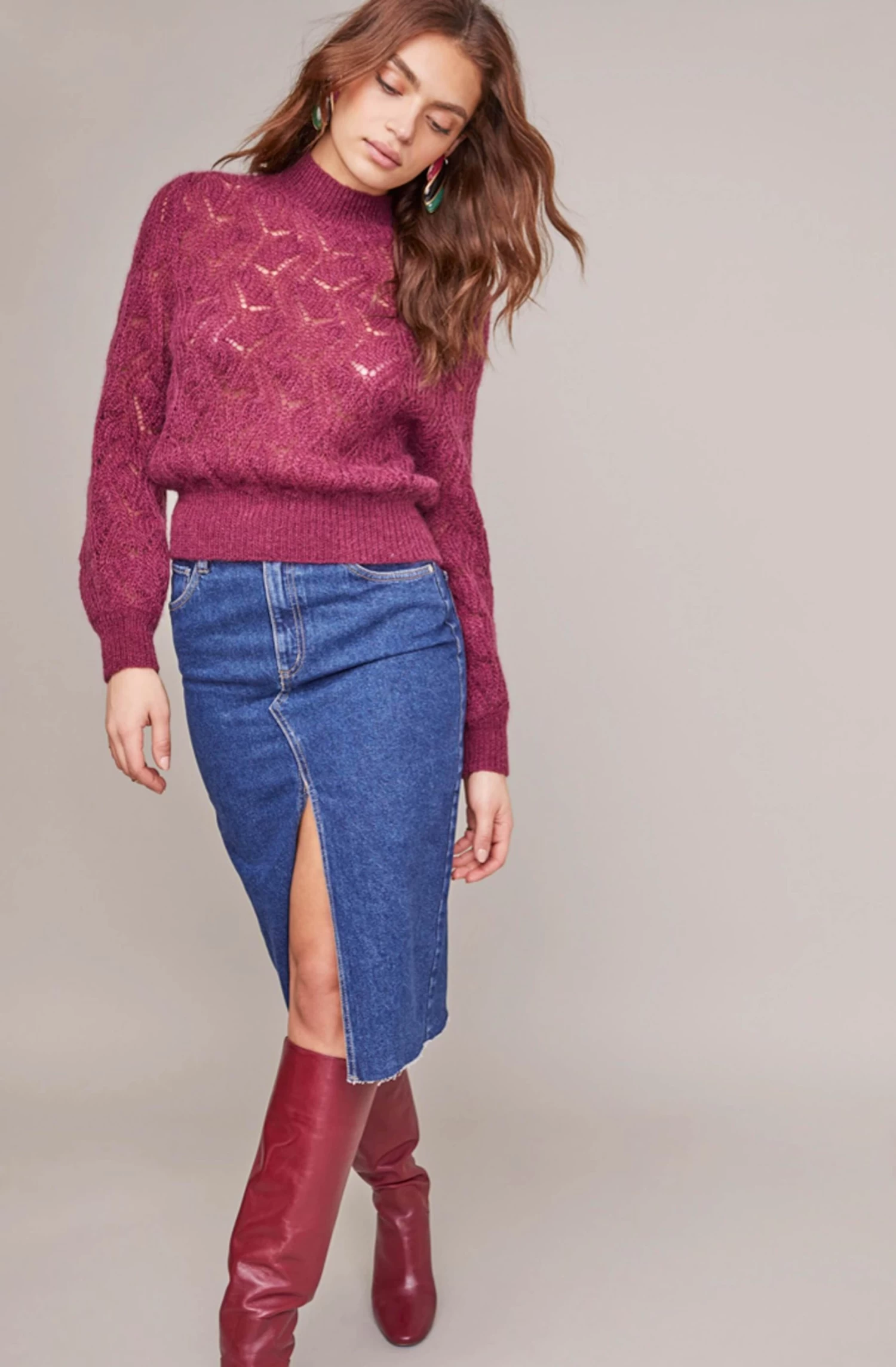 Audra Pointelle Sweater 4 Audra Pointelle Sweater - Image 2