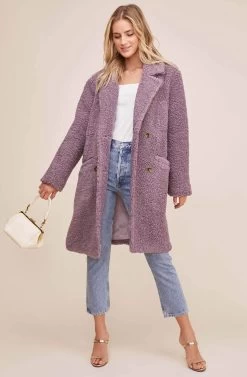 Freddie Coat 21 Freddie Coat -Chic Outfit Shop ACT15475 LAVENDER 2