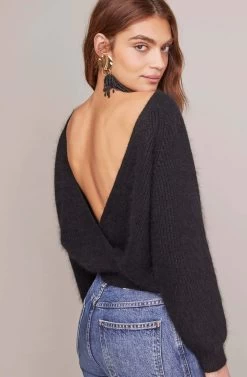 Serena Sweater -Chic Outfit Shop ACT15494 BLACK 3A