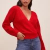 Serena Sweater -Chic Outfit Shop ACT15494 CHERRYRED 2