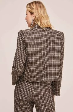 Manhattan Blazer 13 Manhattan Blazer -Chic Outfit Shop ACT15501 HAZELNUT HOUNDSTOOTH 6