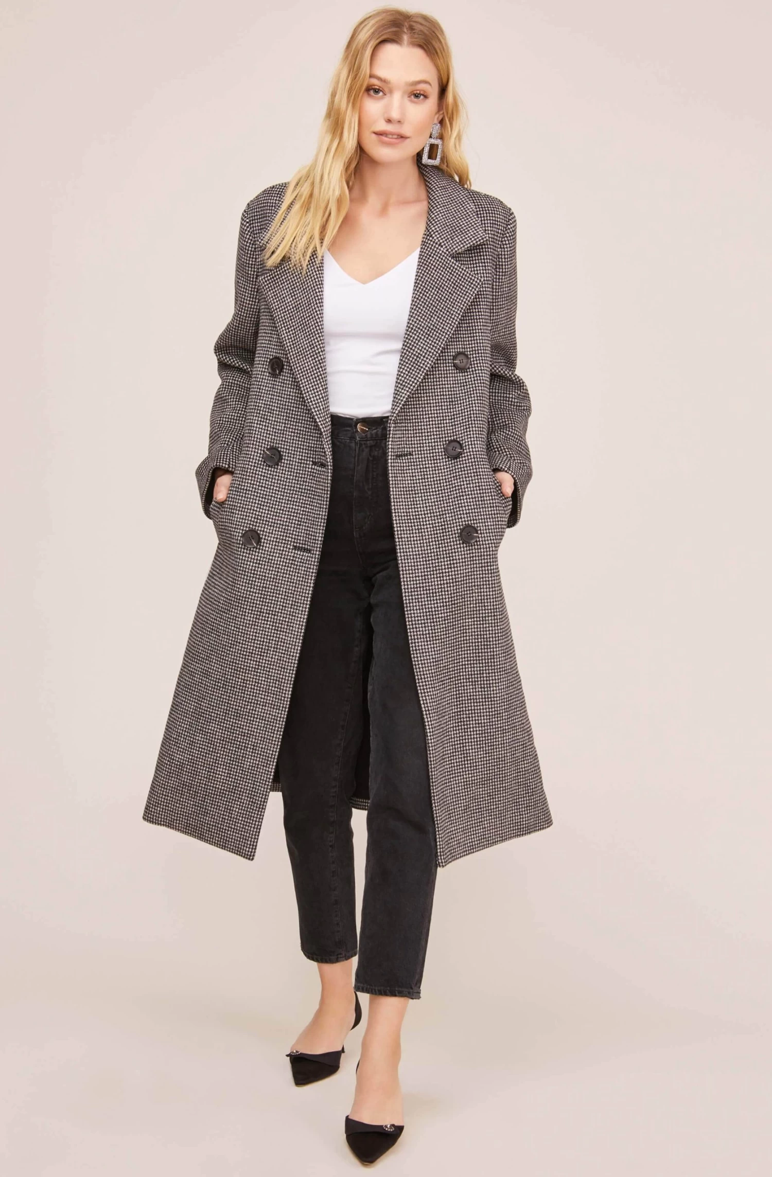 Vernon Houndstooth Coat 4 Vernon Houndstooth Coat - Image 2