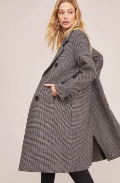 Vernon Houndstooth Coat 9 Vernon Houndstooth Coat -Chic Outfit Shop ACT15538B BLACK WHITE HOUNDSTOOTH 4