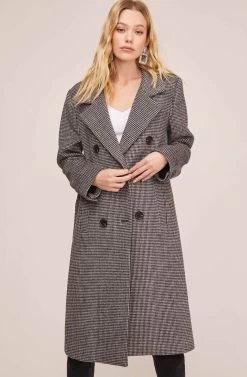 Vernon Houndstooth Coat 10 Vernon Houndstooth Coat -Chic Outfit Shop ACT15538B BLACK WHITE HOUNDSTOOTH 5