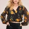 Shanley Floral Print Top 1 Shanley Floral Print Top -Chic Outfit Shop ACT15577 ORANGE BLOSSOM FLORAL 2