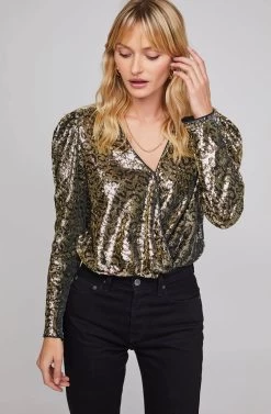 Shimmy Leopard Sequin Bodysuit