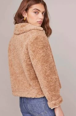 Teddi Jacket 9 Teddi Jacket -Chic Outfit Shop ACT15608 CARAMEL 4A