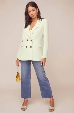 Zodiac Blazer -Chic Outfit Shop ACT15721 SPEARMINT 1
