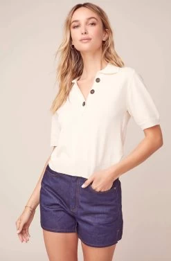 Leona Sweater 9 Leona Sweater -Chic Outfit Shop ACT15740 IVORY 2