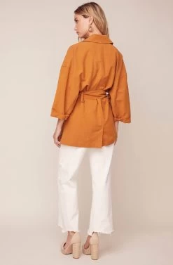 Gemini Jacket -Chic Outfit Shop ACT15827 CARAMEL 4