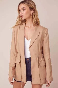 Forte Khaki Jacket -Chic Outfit Shop ACT15862 KHAKI 3