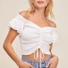 Bayou Crop Top -Chic Outfit Shop ACT15998C WHITE 2