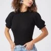 Caitlyn Short Sleeve Sweater -Chic Outfit Shop ACT16091 BLACK 1