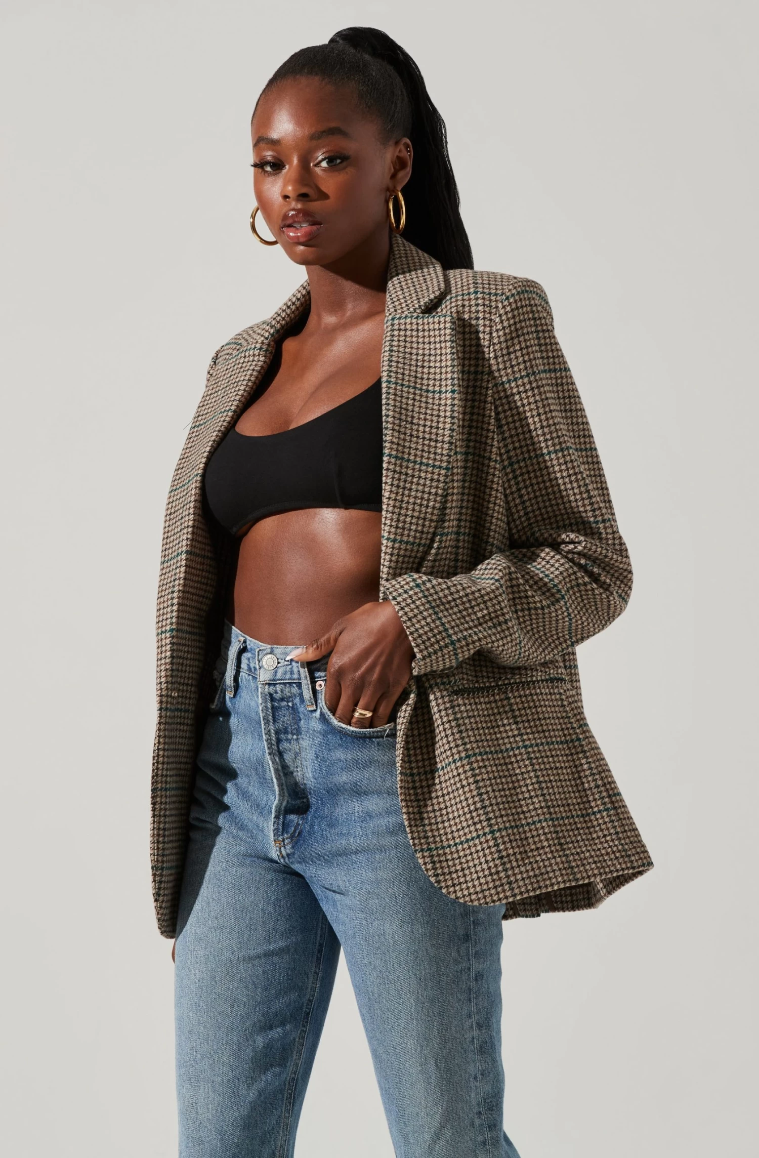 Harlow Plaid Blazer 4 Harlow Plaid Blazer - Image 2