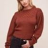 Samantha Sweater 1 Samantha Sweater -Chic Outfit Shop ACT16194 DARK NUTMEG 5