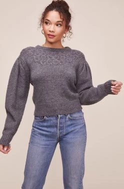 Samantha Sweater 21 Samantha Sweater -Chic Outfit Shop ACT16194 GRAY 3