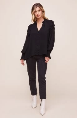 Rashida Top -Chic Outfit Shop ACT16240VG BLACK 3