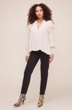 Rashida Top -Chic Outfit Shop ACT16240VG OAT 1