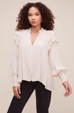 Rashida Top -Chic Outfit Shop ACT16240VG OAT 2